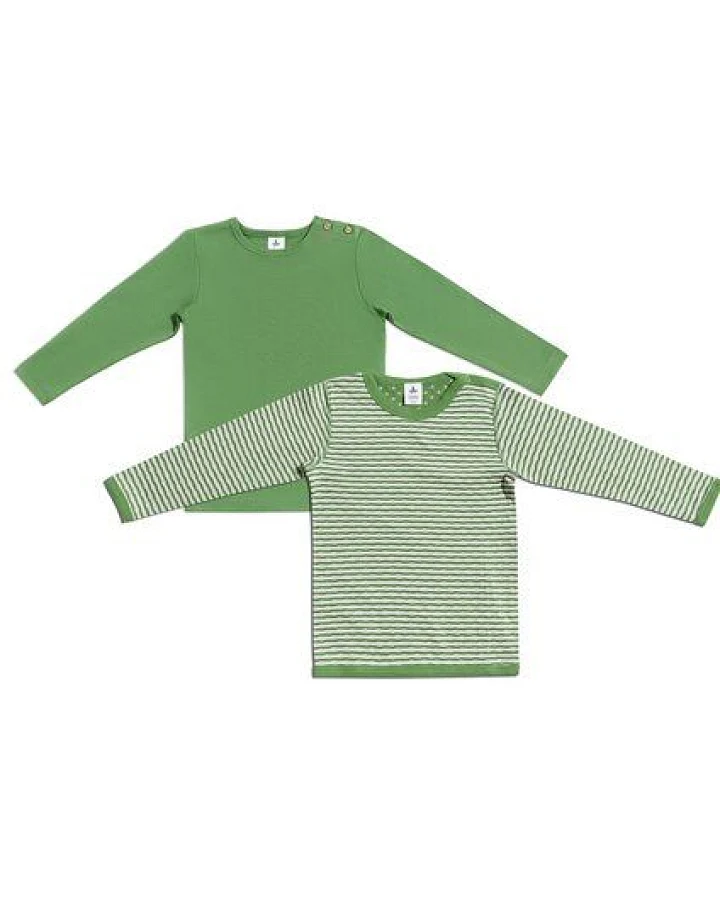 Leela Cotton Kinder Unisex Langarmshirt Set