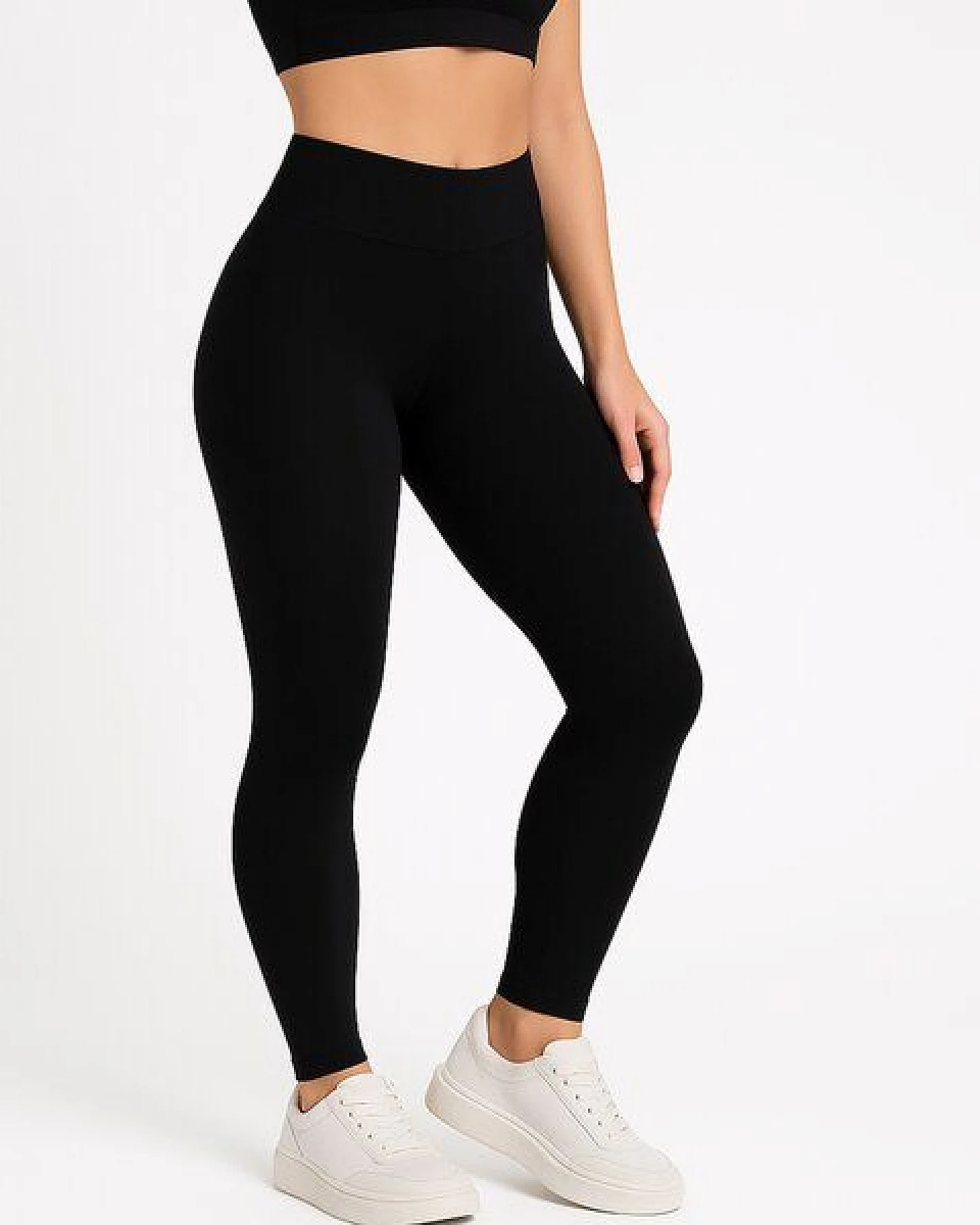 Bruno Barella Leggings Schwarz – Komfort für Fitness, Sport, Pilates & Freizeit – Ansicht 3