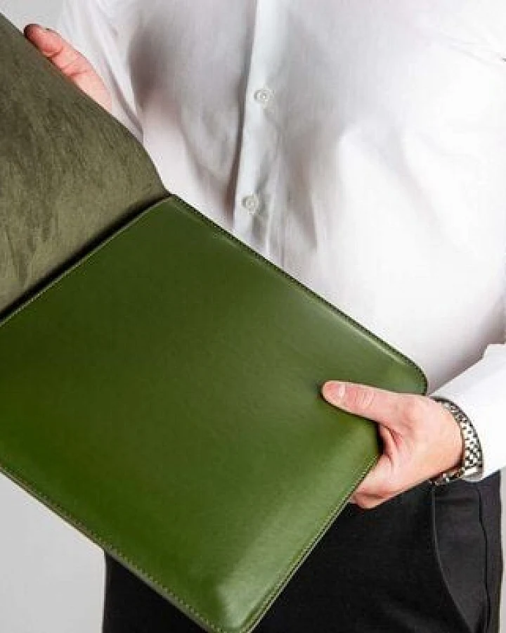 GREVIRO Tablet Tasche aus Kaktusleder (vegan) - für iPad Pro / iPad Air / Surface / Galaxy Tab