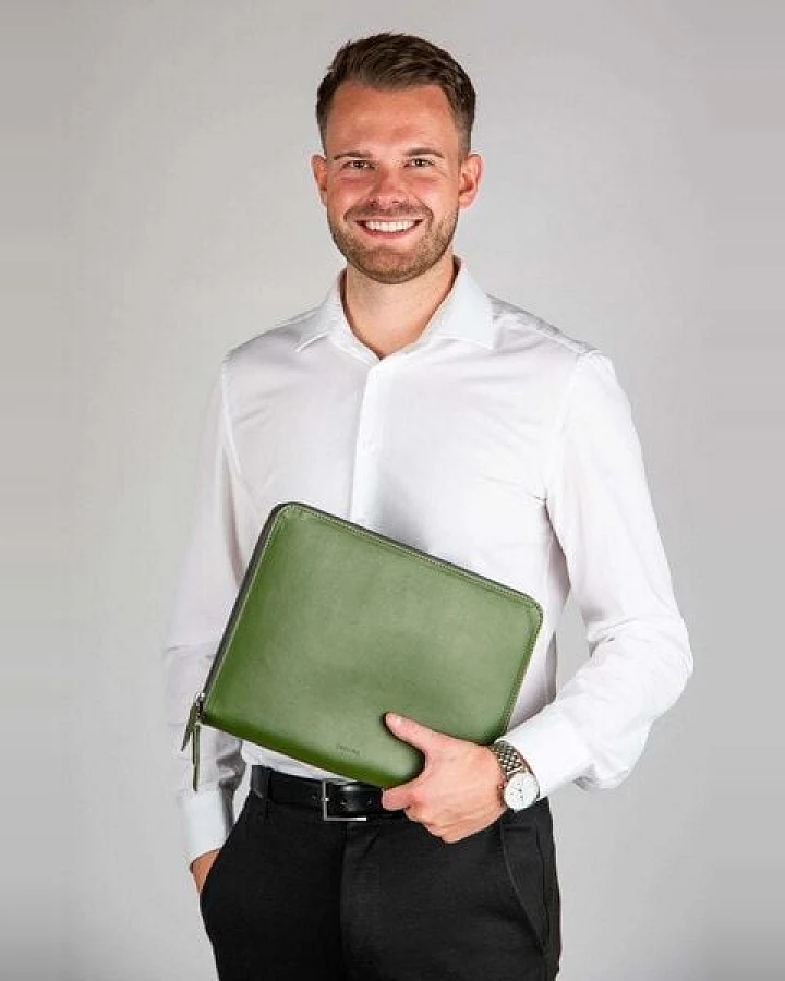 GREVIRO Tablet Tasche aus Kaktusleder (vegan) - für iPad, Surface & Galaxy Modelle