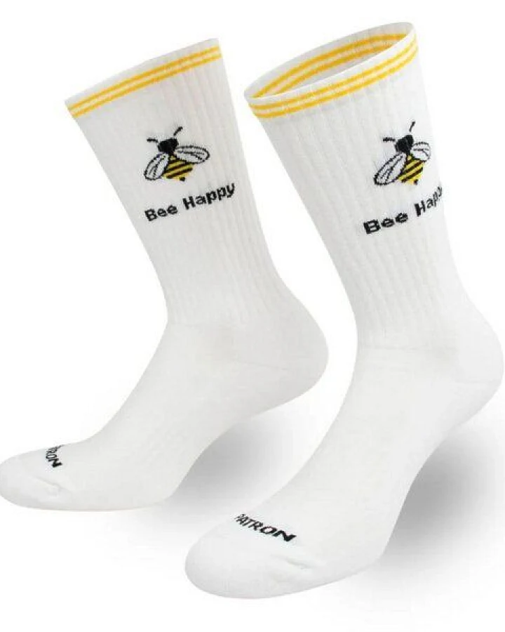 Patron Crew Socks BEE HAPPY