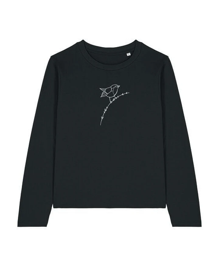 Brandless Basic Bio Damen Longsleeve Rotkehlchen 180 g/m² XXS - XXL