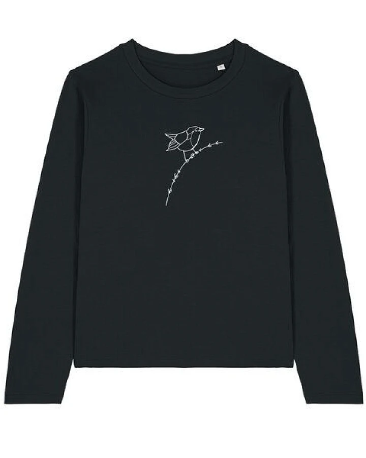 Brandless Basic Bio Damen Longsleeve Rotkehlchen 180 g/m² XXS - XXL
