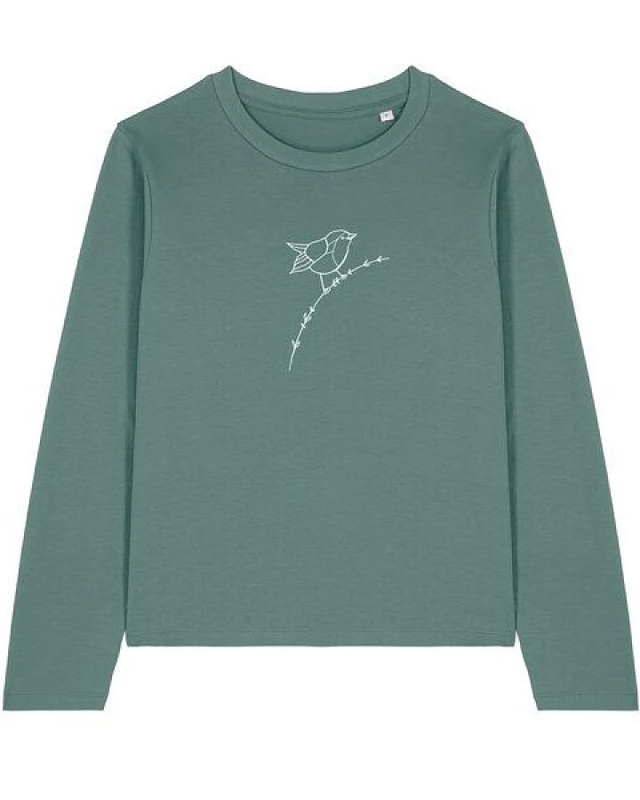 Brandless Basic Bio Damen Longsleeve Rotkehlchen 180 g/m² XXS - XXL