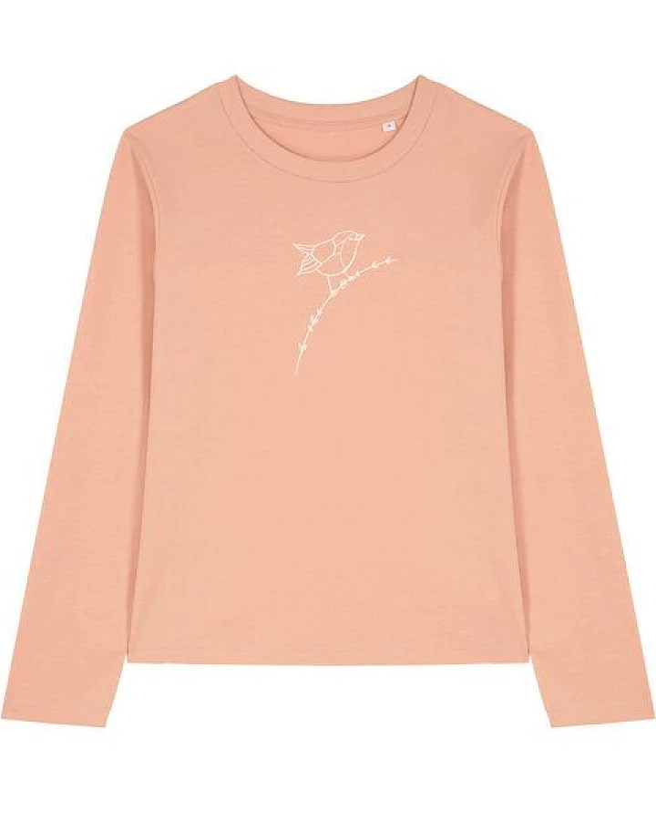 Brandless Basic Bio Damen Longsleeve Rotkehlchen 180 g/m² XXS - XXL