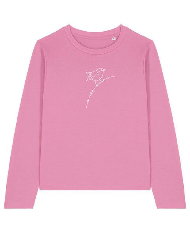 Brandless Basic Bio Damen Longsleeve Rotkehlchen 180 g/m² XXS - XXL