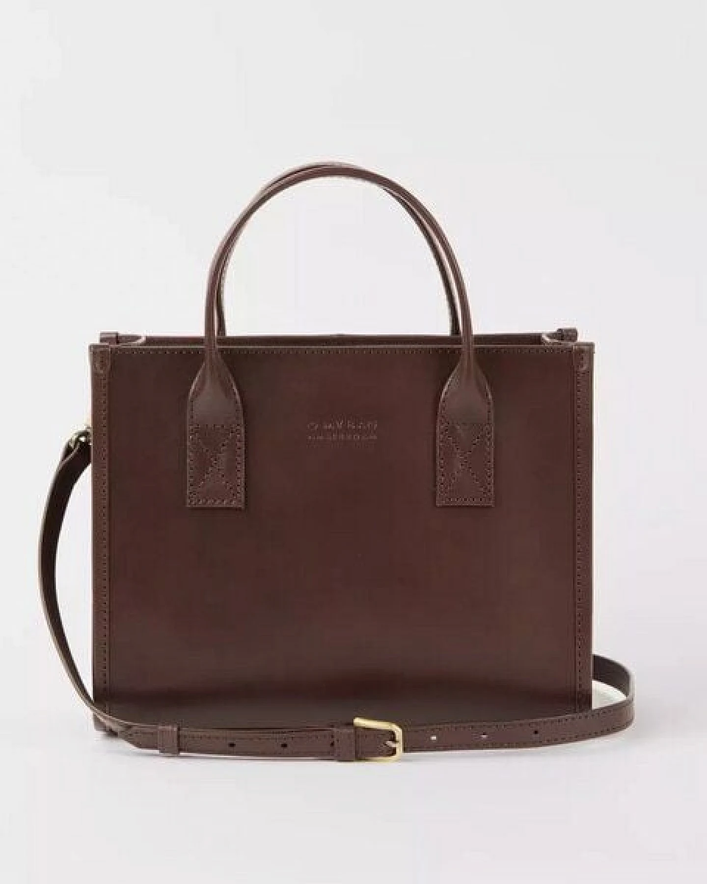 O MY BAG Jackie Midi Tasche - Chocolate Classic Leather – Ansicht 3
