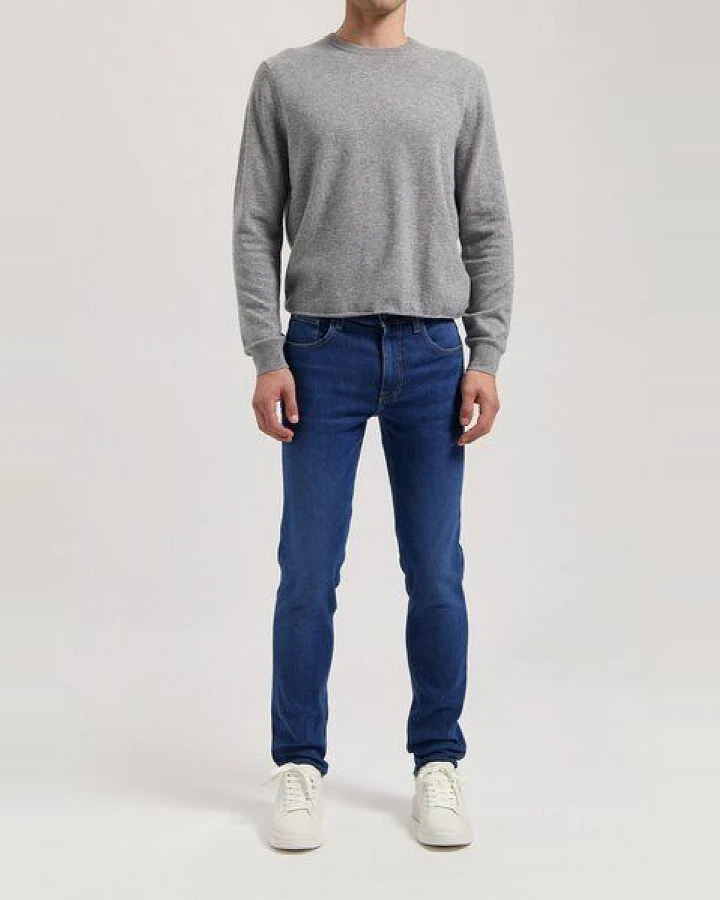 MUD Jeans Herren Jeans Tapered "Daily - Stone Indigo"