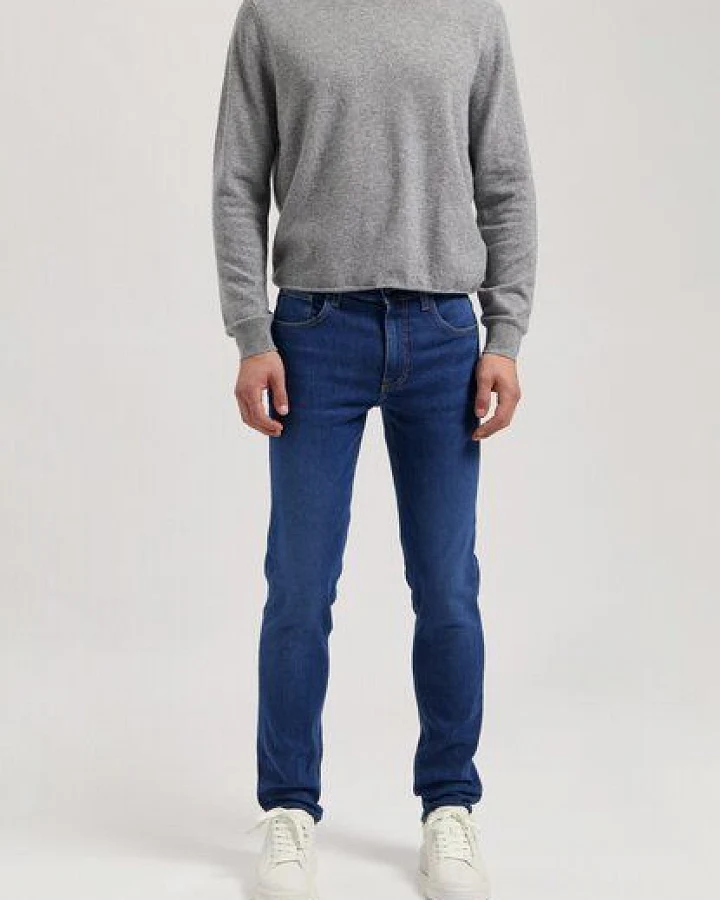 MUD Jeans Herren Jeans Tapered "Daily - Stone Indigo"