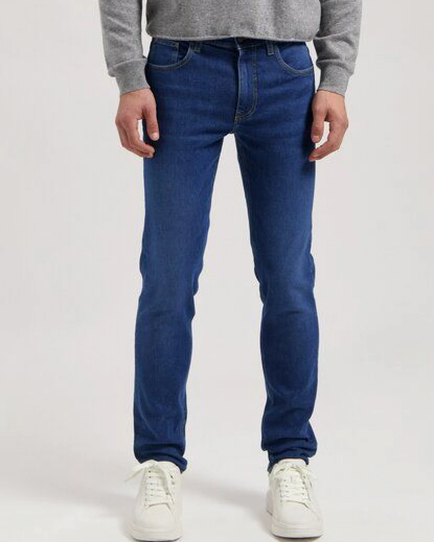 MUD Jeans Herren Jeans Tapered "Daily - Stone Indigo" – Ansicht 4