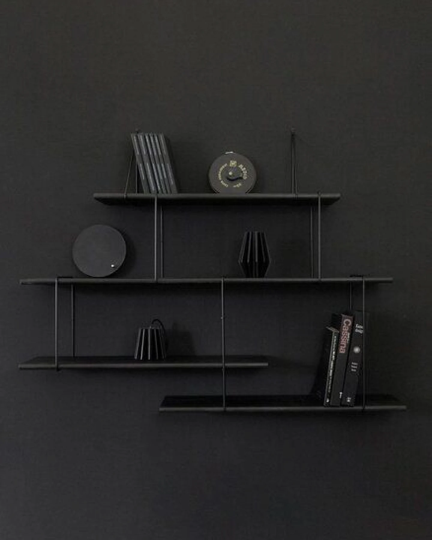 Hausen Wandregal LINK shelf set 2 black / black – Ansicht 3