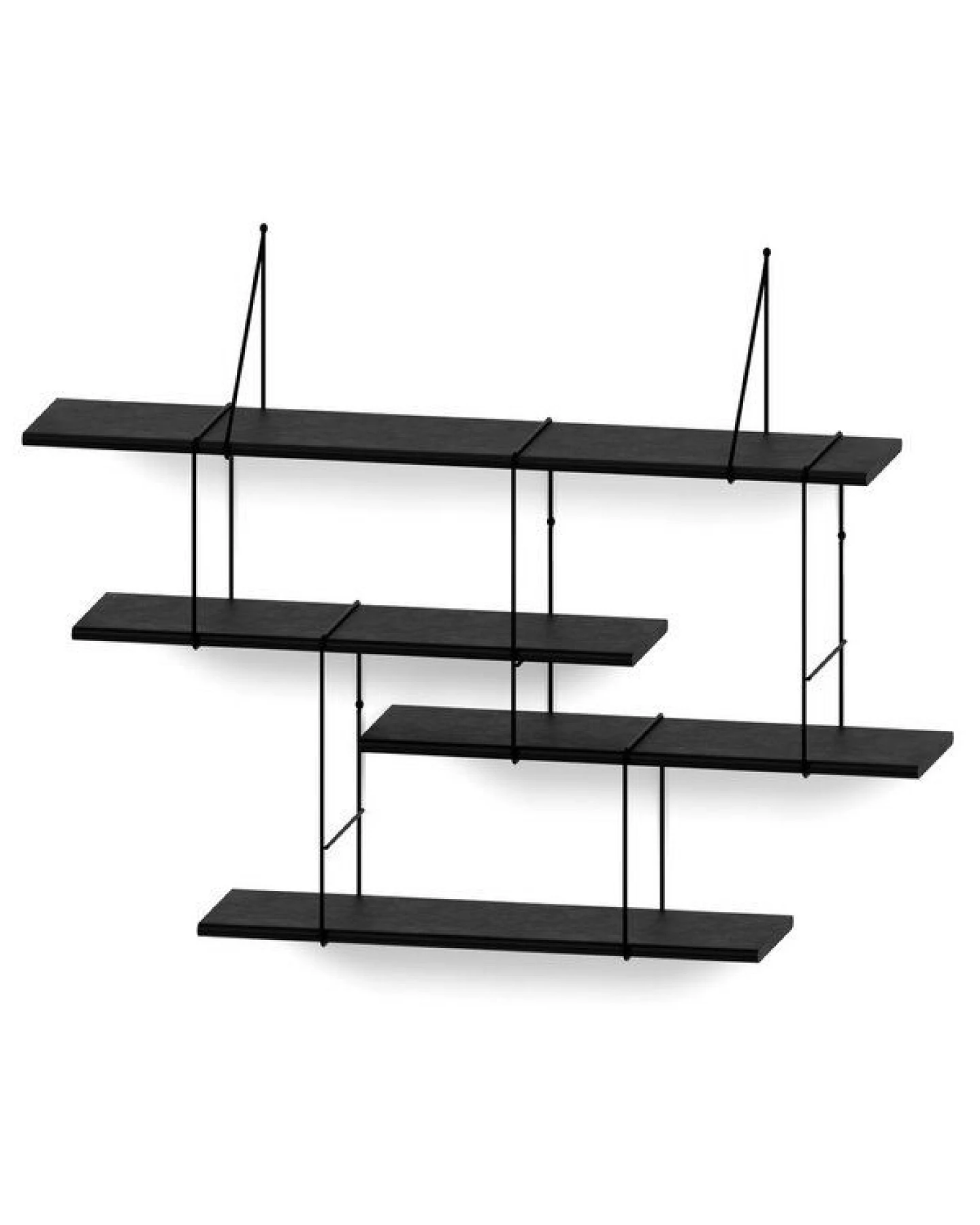 Hausen Wandregal Link shelf set 1 black / black – Ansicht 2