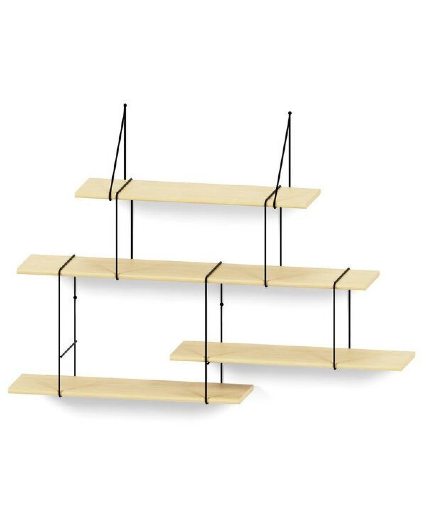 Hausen Wandregal Link shelf set 2 ash / black – Ansicht 2
