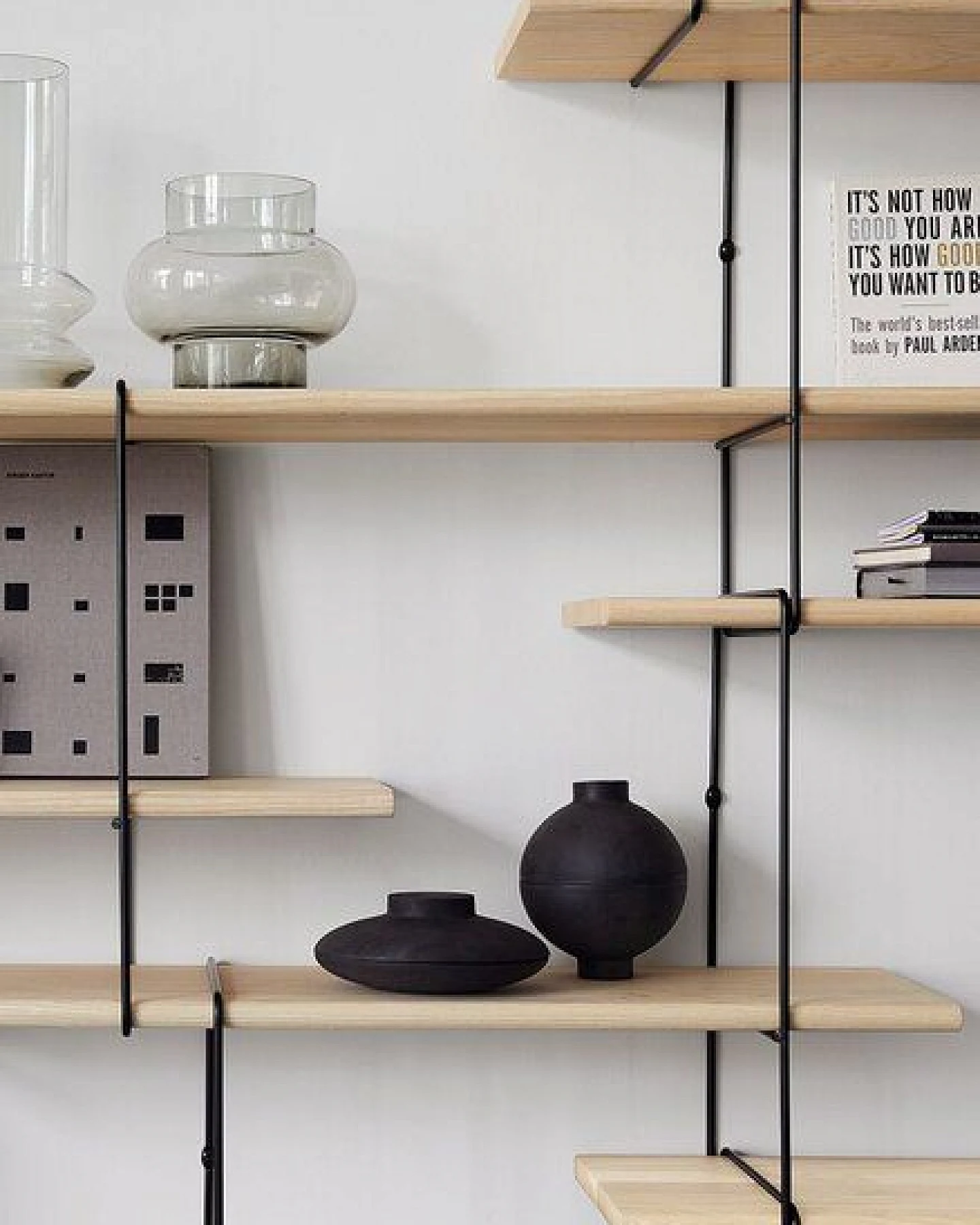 Hausen Wandregal Link shelf set 2 ash / black – Ansicht 3