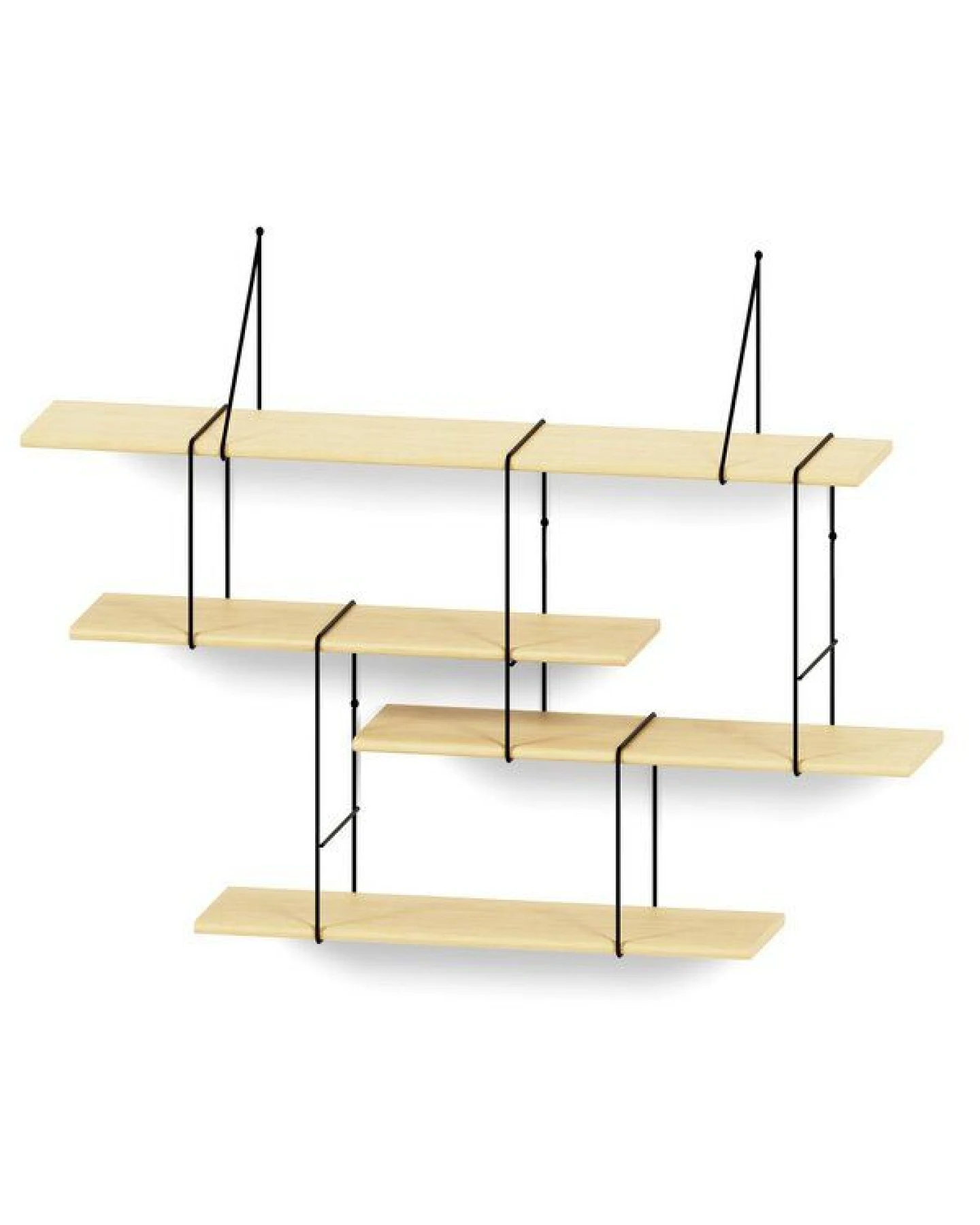 Hausen Wandregal Link shelf set 1 oak / black – Ansicht 2