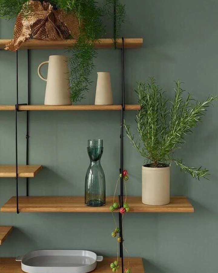 Hausen Wandregal Link shelf set 2 oak / black