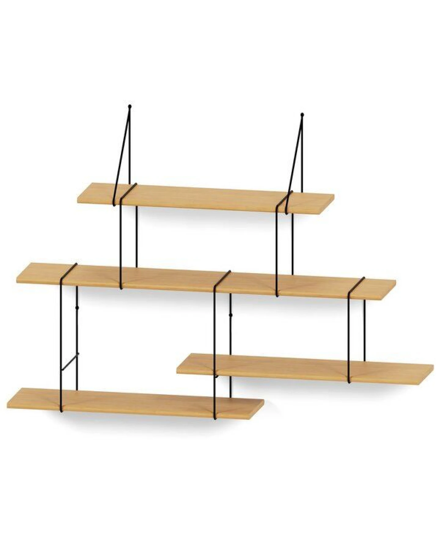 Hausen Wandregal Link shelf set 2 oak / black – Ansicht 2