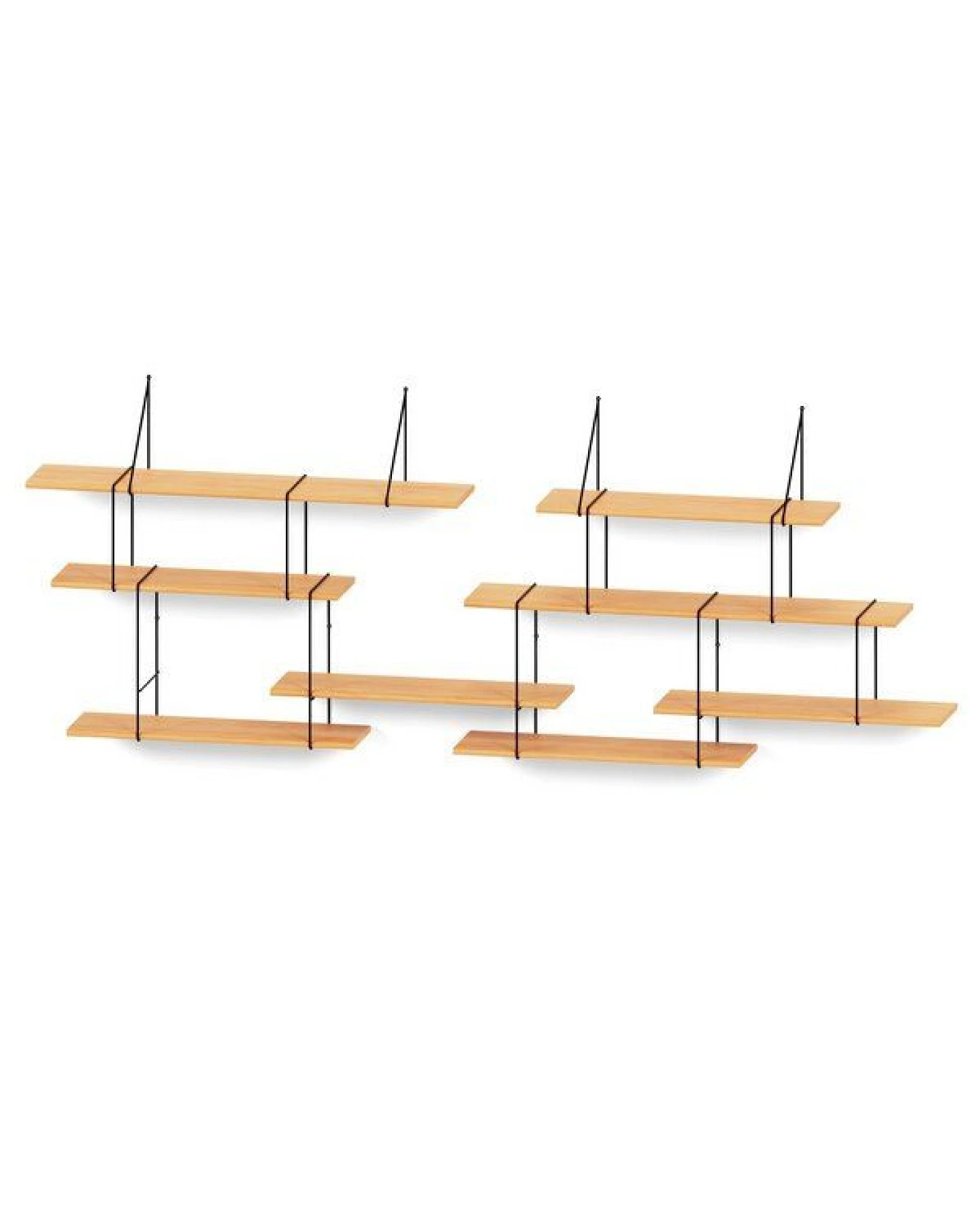 Hausen Wandregal LINK Duo shelf beech / black – Ansicht 2