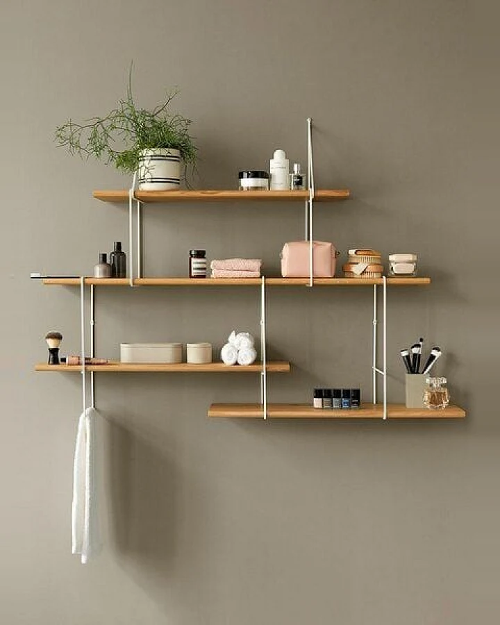 Hausen Wandregal Link shelf set 1 oak / white