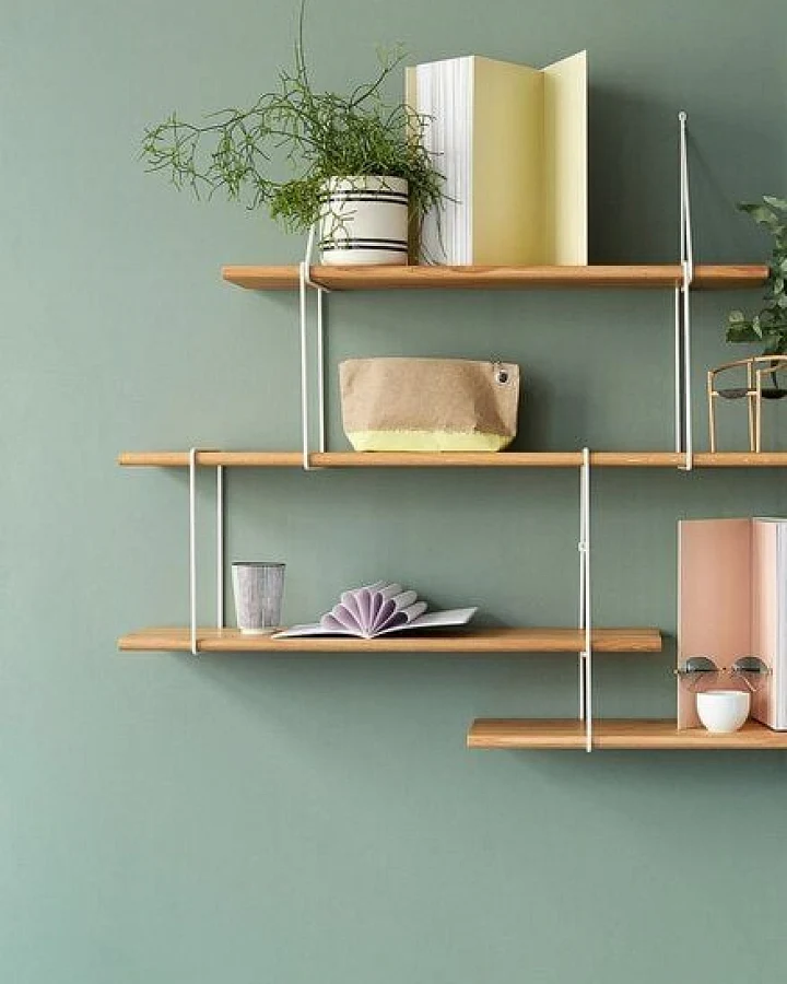 Hausen Wandregal LINK Duo shelf oak / white