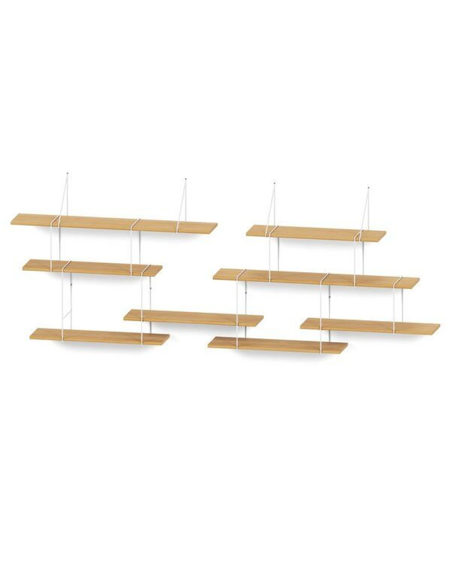 Hausen Wandregal LINK Duo shelf oak / white – Ansicht 2