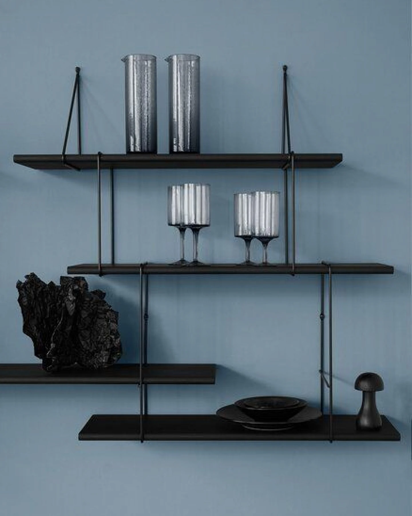 Hausen Wandregal LINK Trio shelf black / black – Ansicht 3