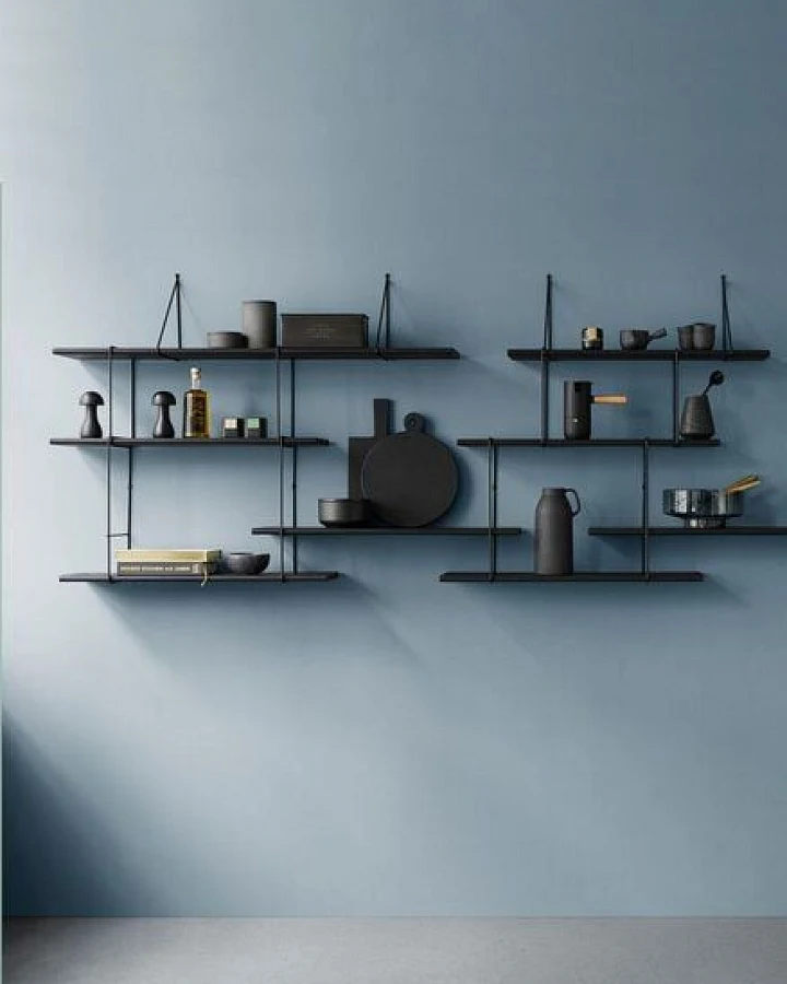Hausen Wandregal LINK Duo shelf black / black