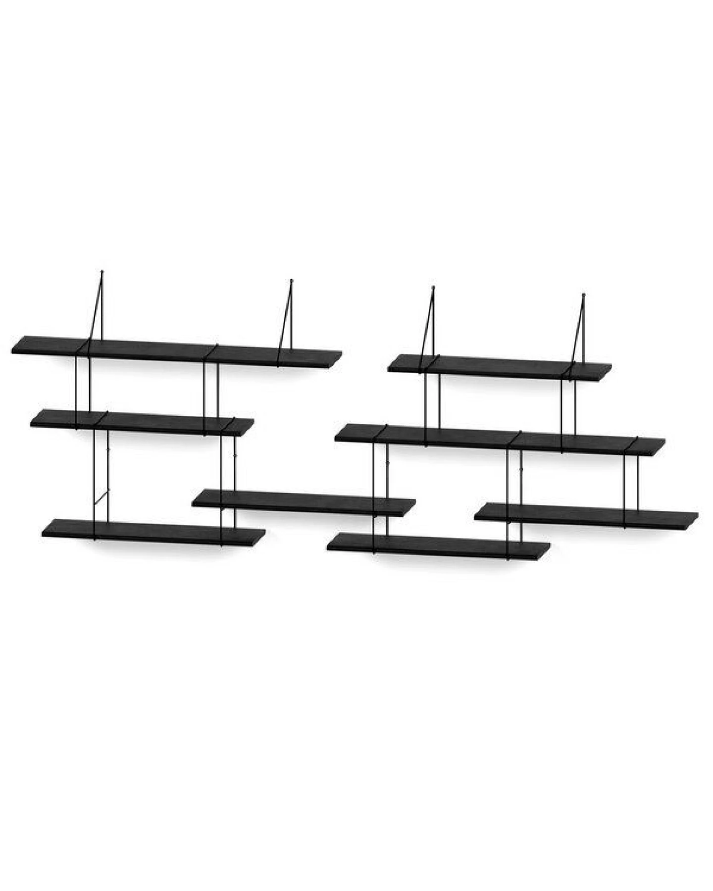 Hausen Wandregal LINK Duo shelf black / black – Ansicht 2