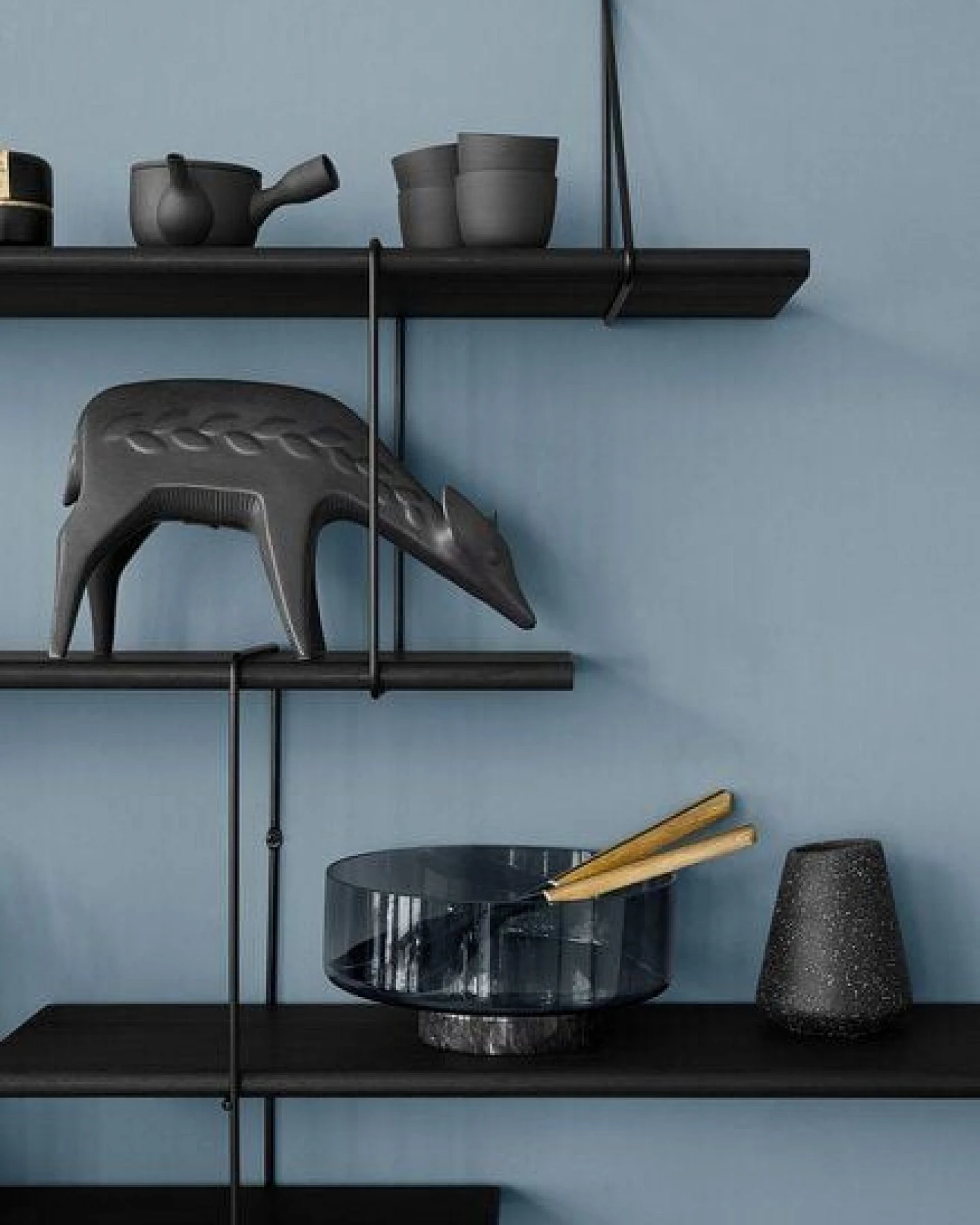 Hausen Wandregal LINK Duo shelf black / black – Ansicht 4
