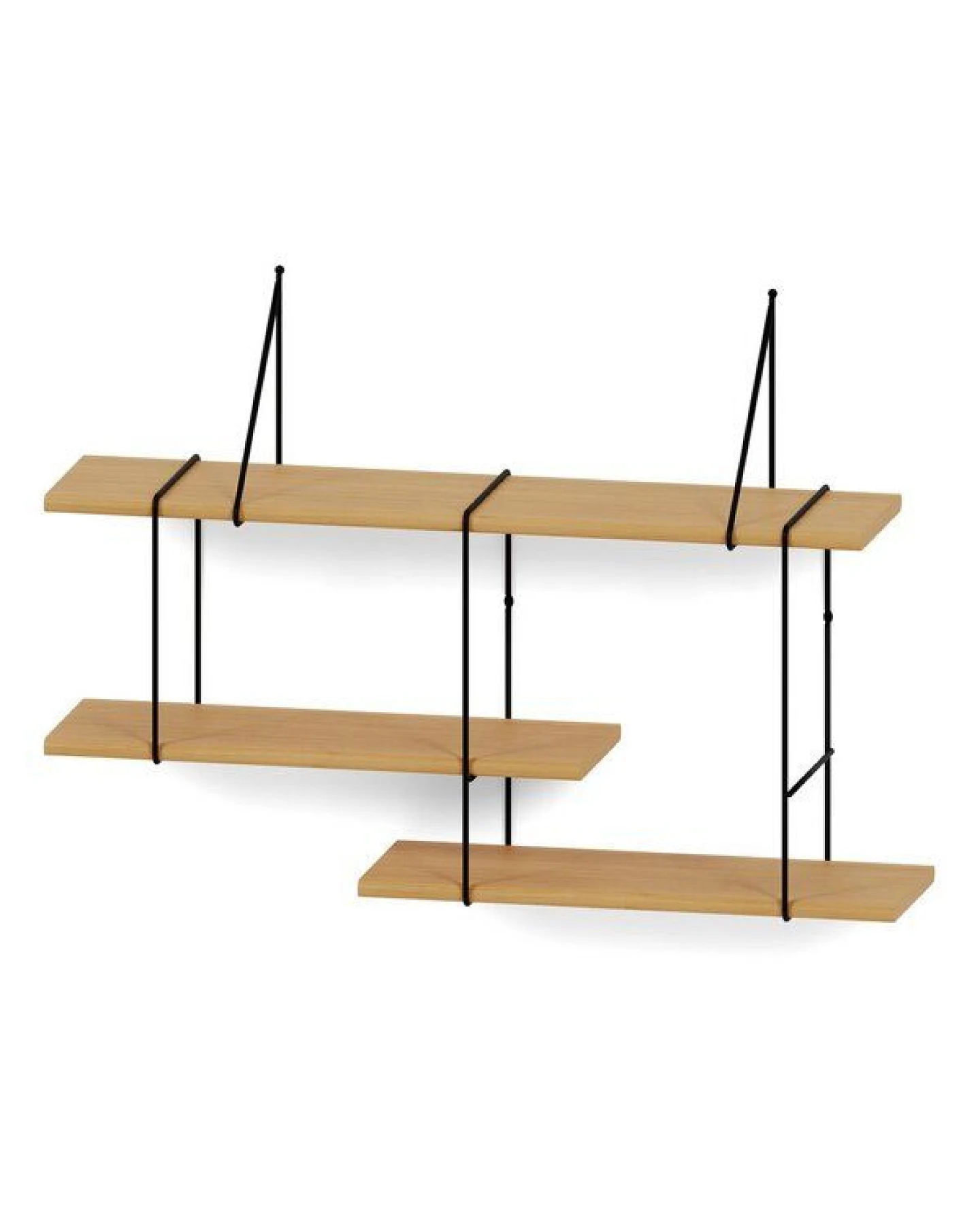Hausen Wandregal SHRINK shelf oak / black – Ansicht 2