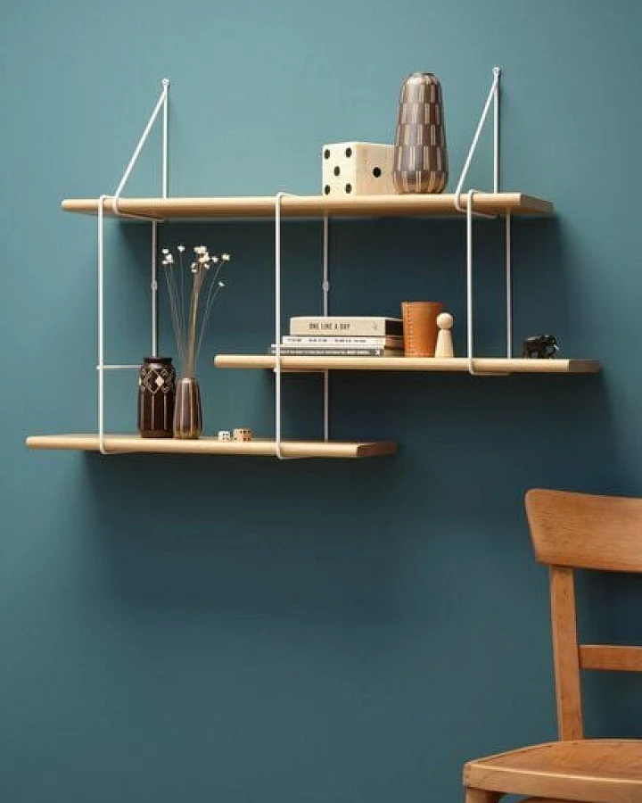 Hausen Wandregal SHRINK shelf oak / white