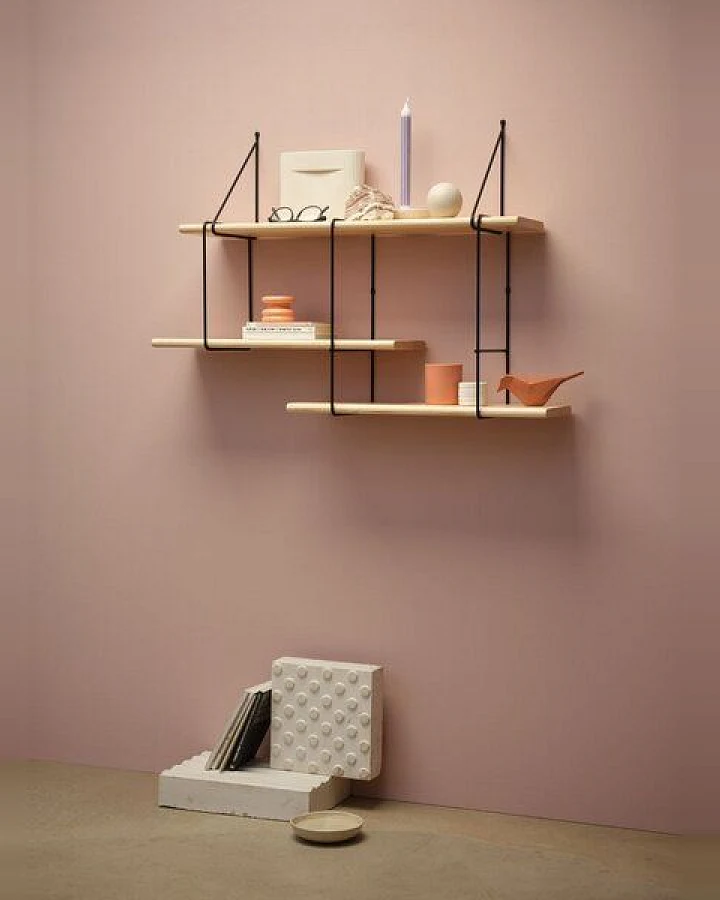 Hausen Wandregal SHRINK shelf ash / black