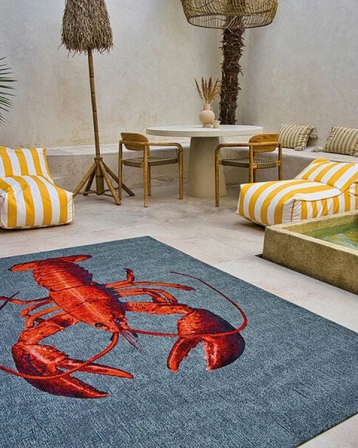 Louis De Poortere Teppich POP LOBSTER