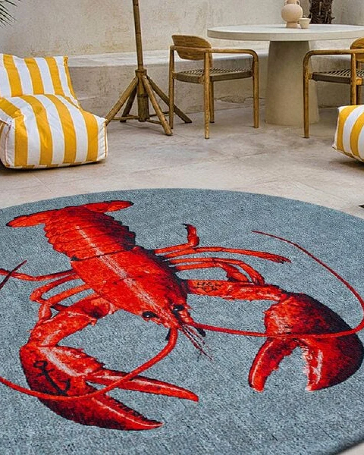 Louis De Poortere Teppich POP LOBSTER