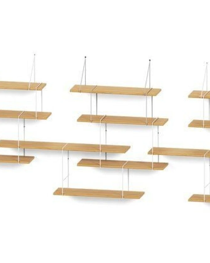 Hausen Wandregal LINK Trio shelf oak / white