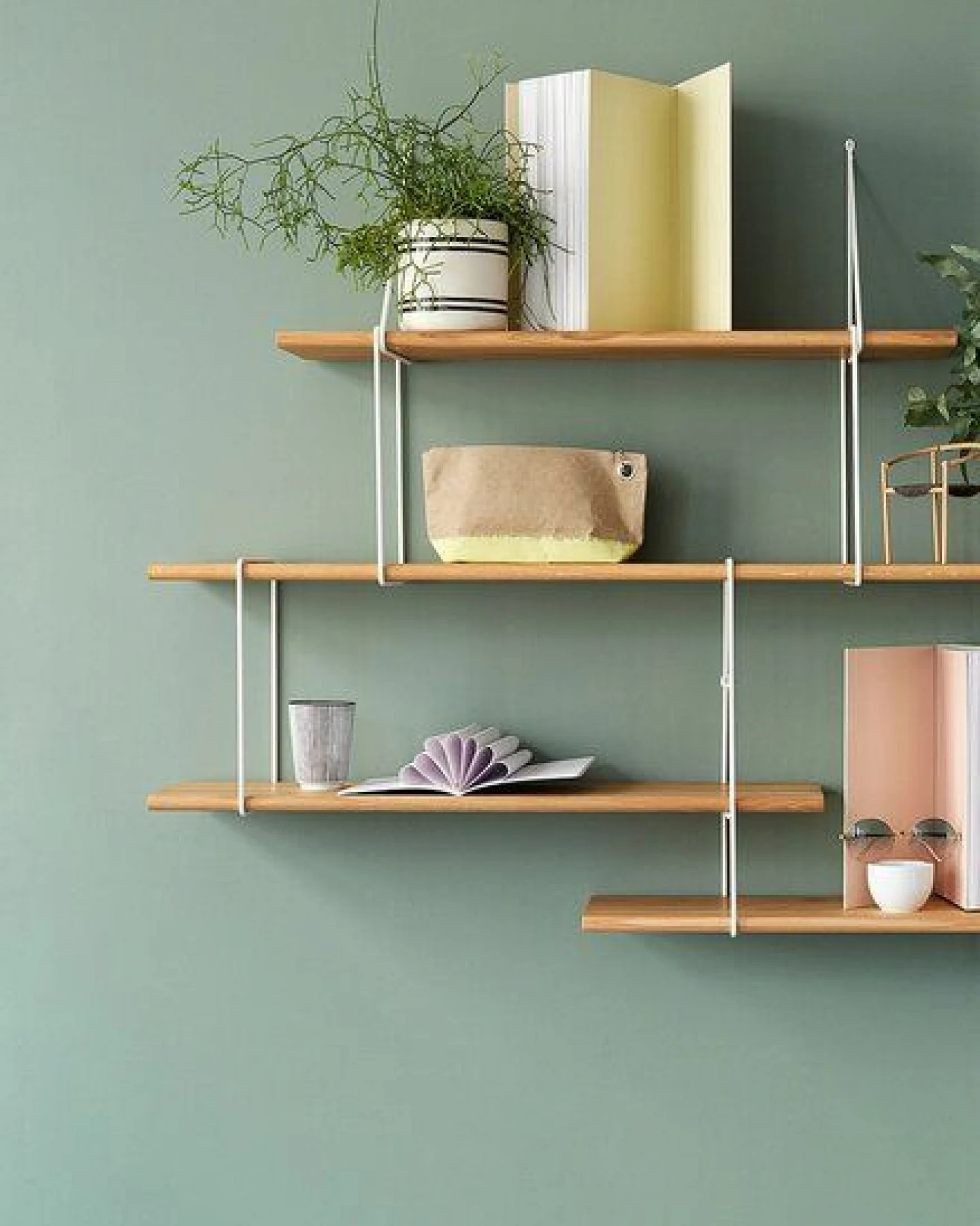 Hausen Wandregal LINK Trio shelf oak / white – Ansicht 2
