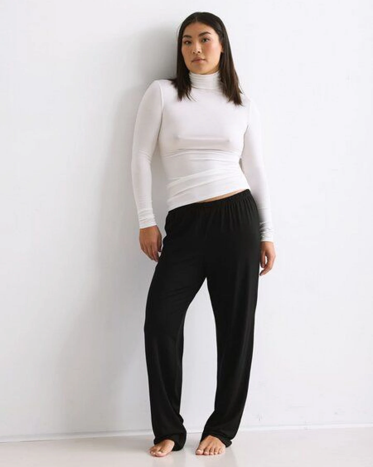 erlich textil Light Touch Rollkragen Langarmshirt aus weichem Modal, made in Europe – Ansicht 3