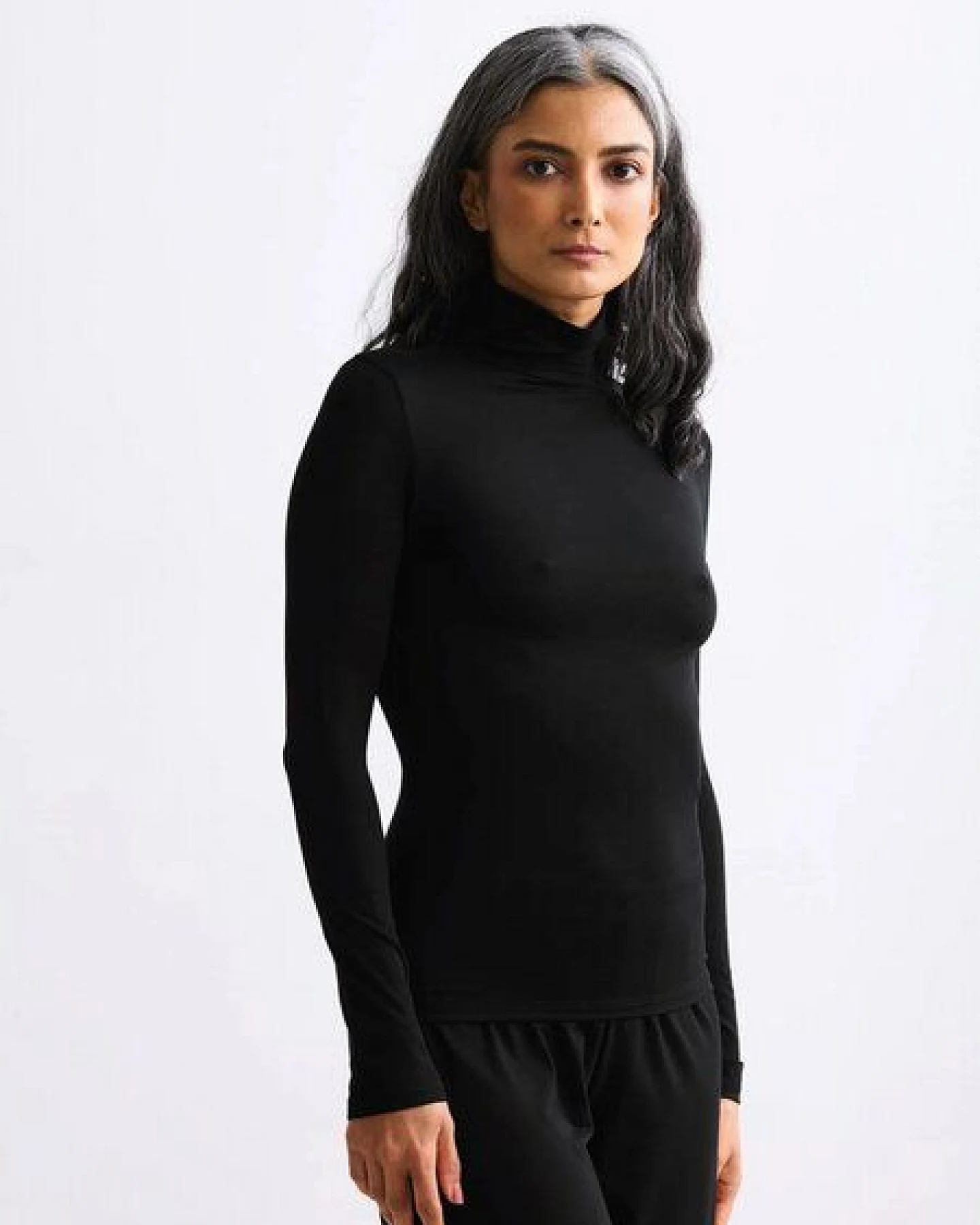 erlich textil Light Touch Rollkragen Langarmshirt mit weichem Lyocell, made in Europe – Ansicht 2