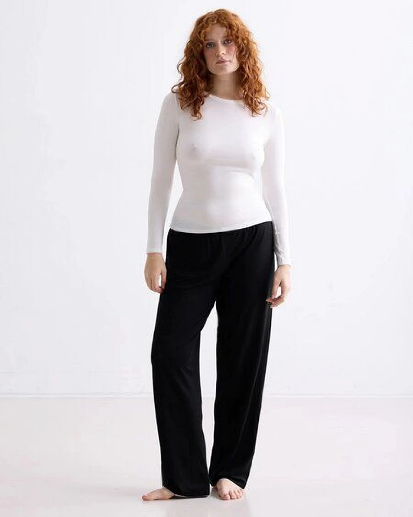 erlich textil Light Touch lange Schlafhose mit weichem Lyocell, made in Europe – Ansicht 3