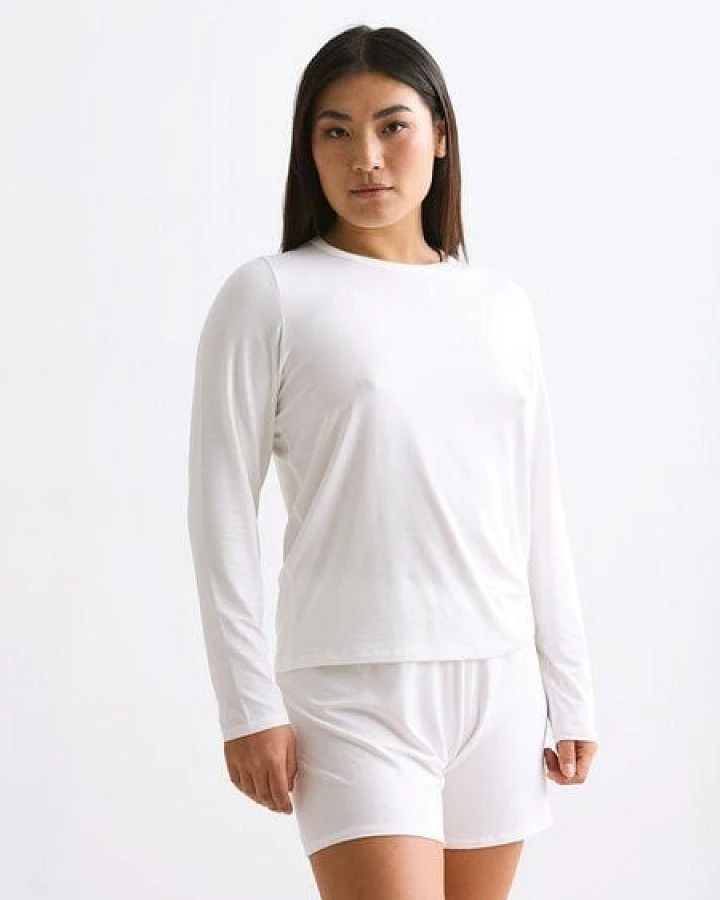 erlich textil Light Touch lockeres Langarmshirt aus weichem Modal, made in Europe