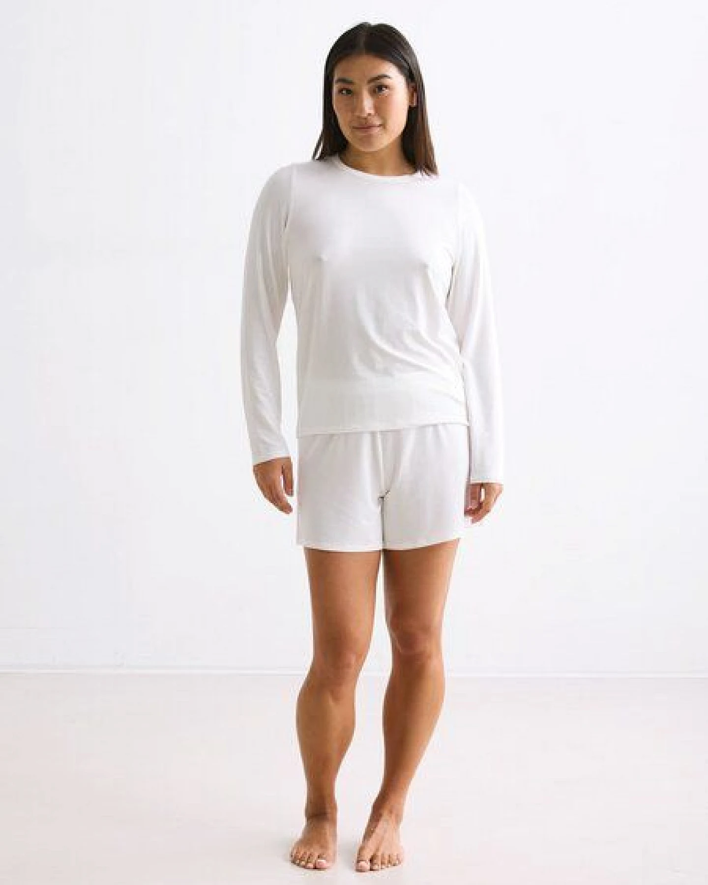 erlich textil Light Touch lockeres Langarmshirt aus weichem Modal, made in Europe – Ansicht 3