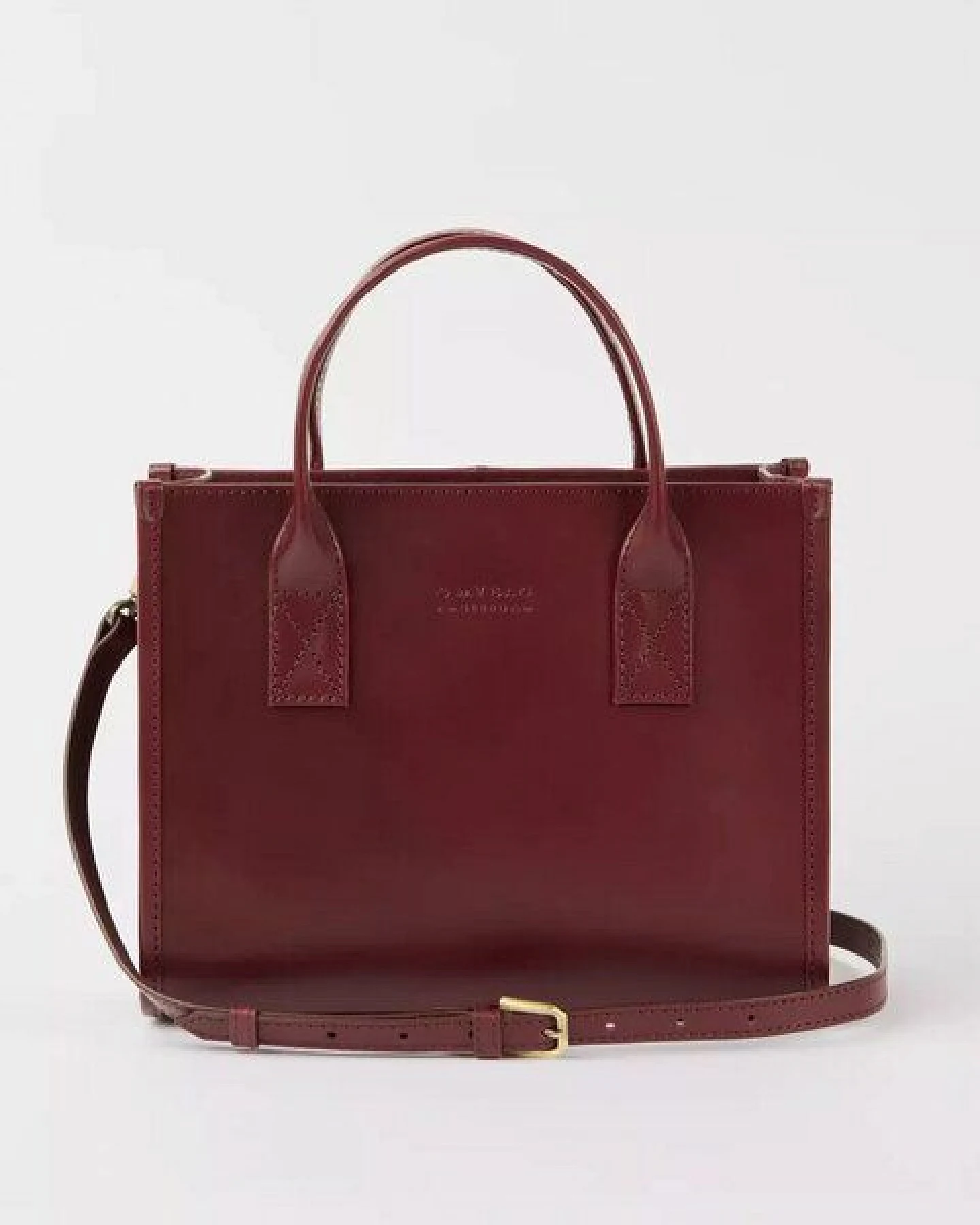 O MY BAG Jackie Midi Tasche - Dark Cherry Classic Leather – Ansicht 3