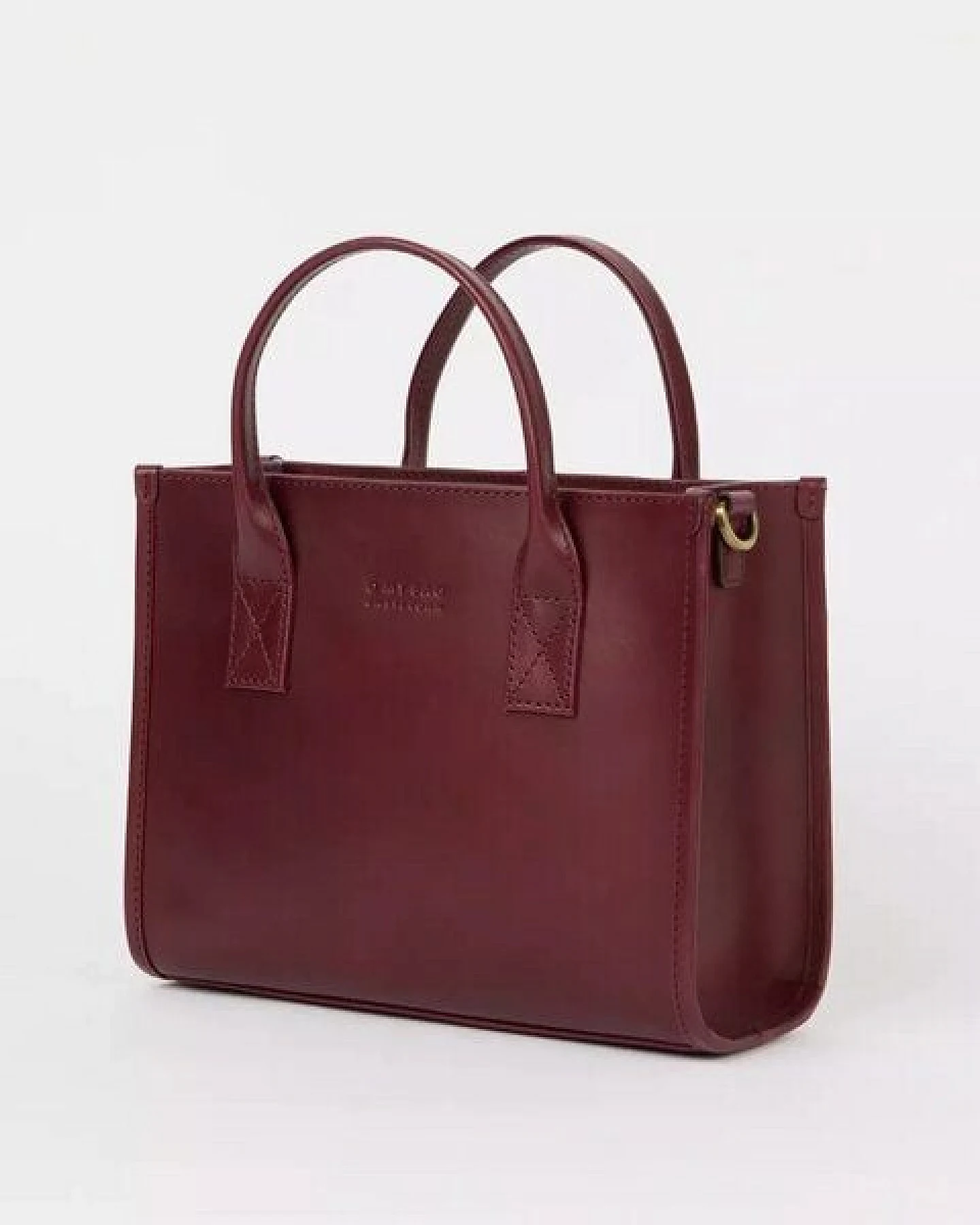 O MY BAG Jackie Midi Tasche - Dark Cherry Classic Leather – Ansicht 4