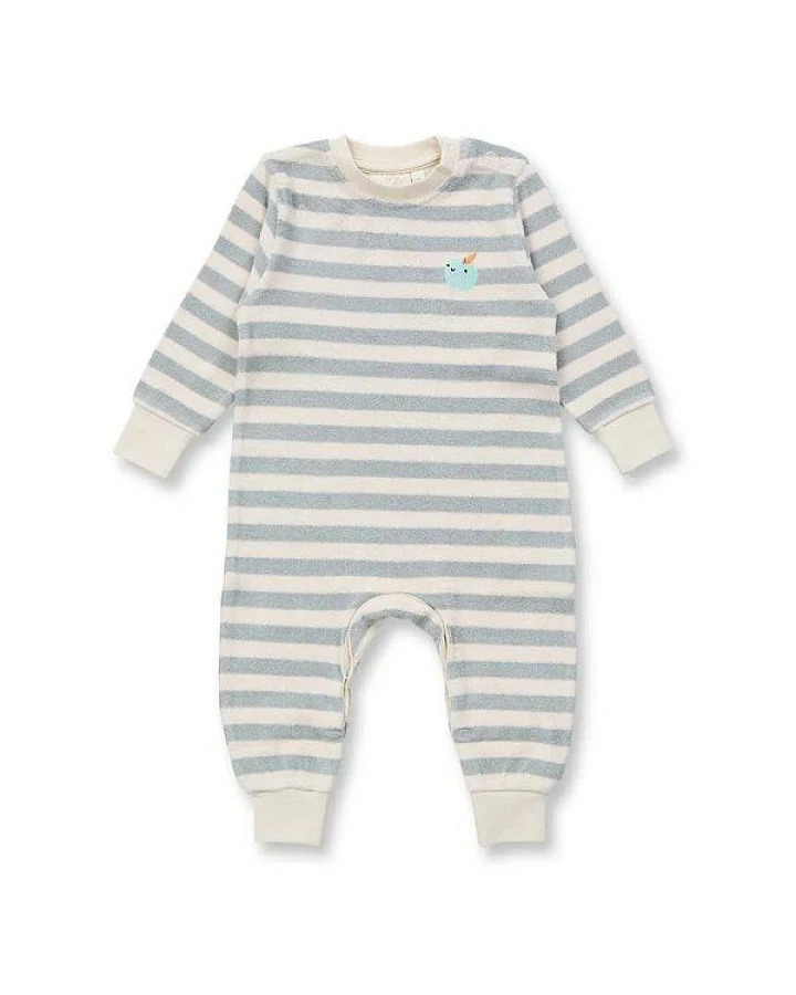 sense-organics Baby Strampler geringelt , Modell VIKTOR