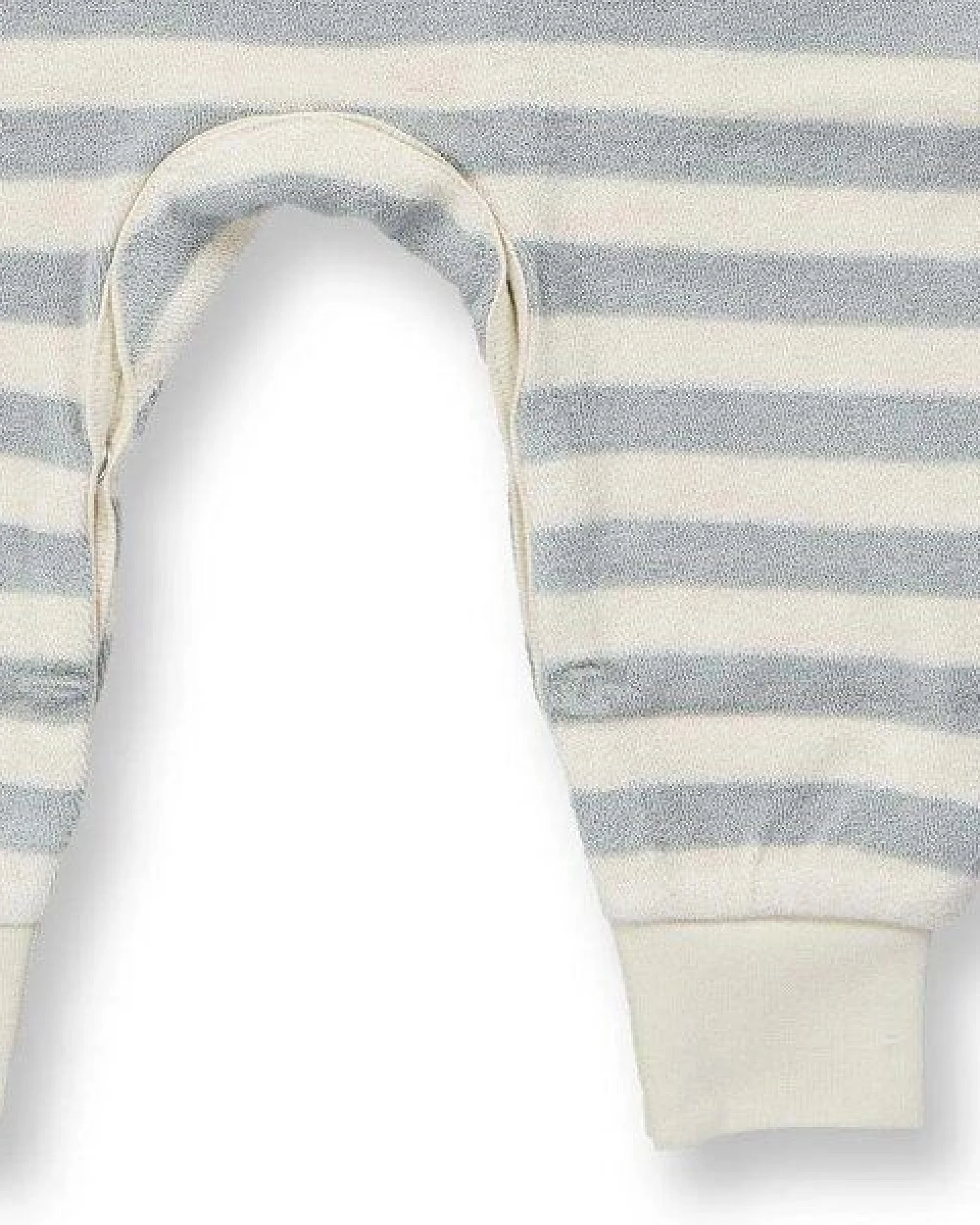 sense-organics Baby Strampler geringelt , Modell VIKTOR – Ansicht 3