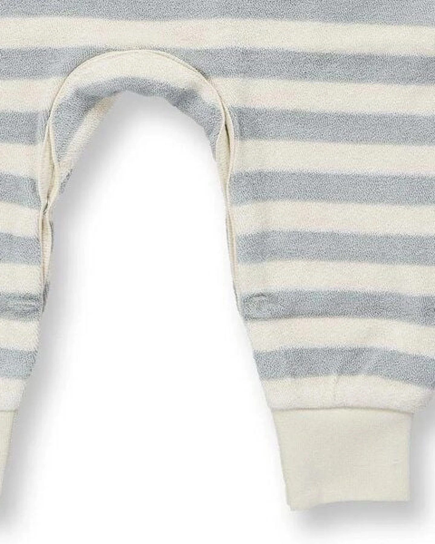 sense-organics Baby Strampler geringelt , Modell VIKTOR – Ansicht 3