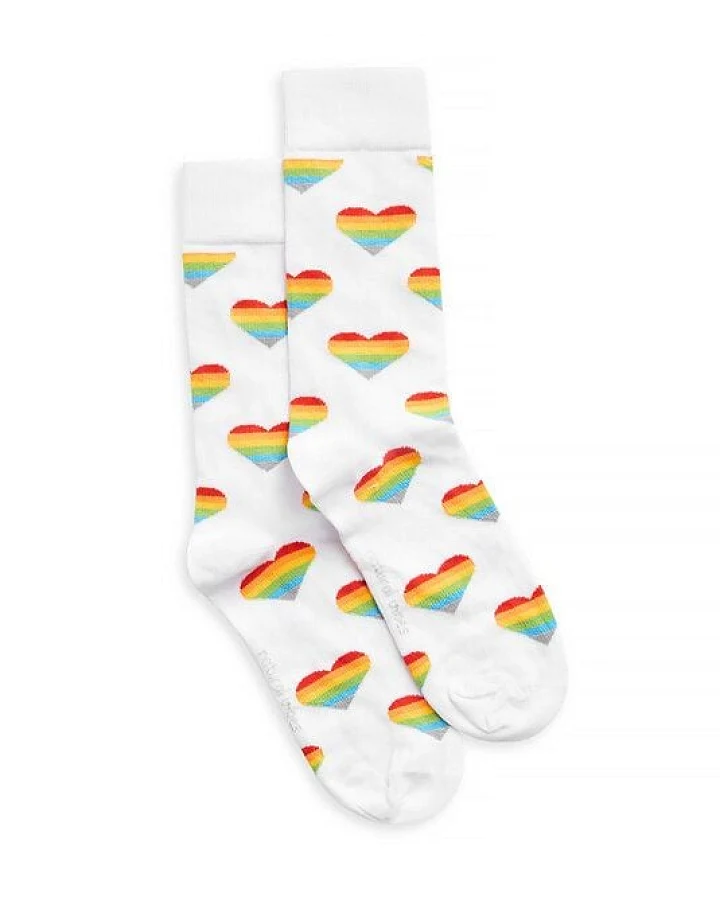 Natural Vibes Rainbow Heart Socken aus Biobaumwoll-Mix