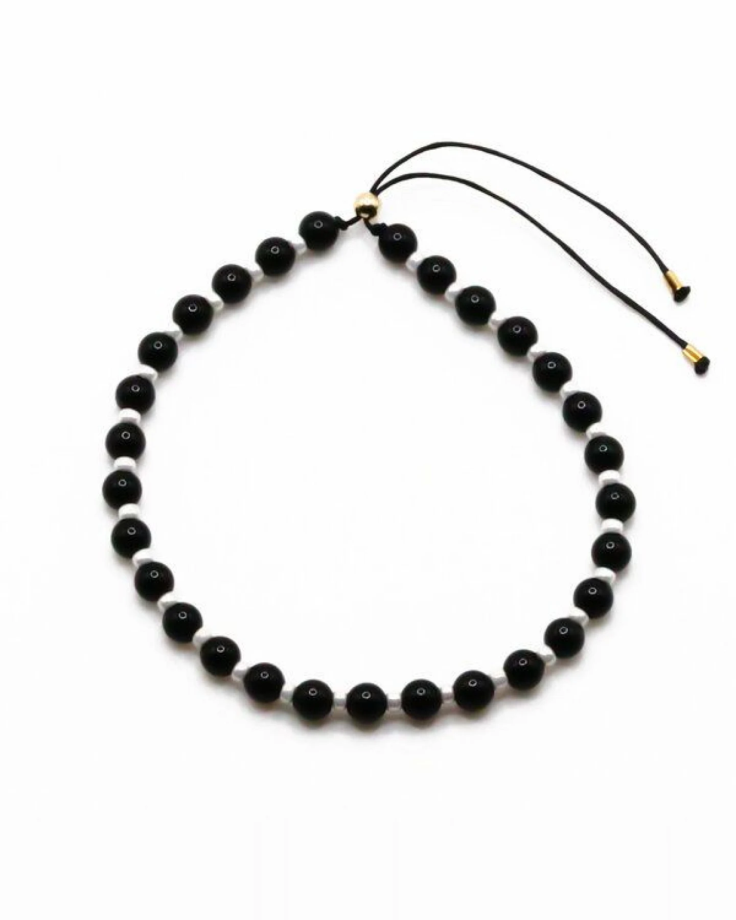 juni Perlenarmband "YinYang" mit verstellbarer Schiebeperle aus recyceltem Gold oder Silber – Ansicht 3