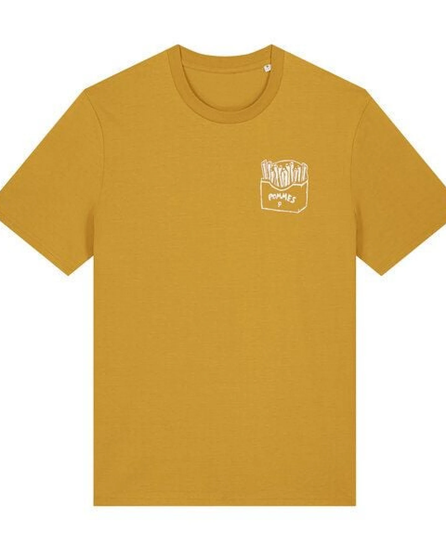 päfjes Pommes / Honigdachs mag Pommes Frittes - Fair Wear Unisex Männer Bio T-Shirt – Ansicht 4