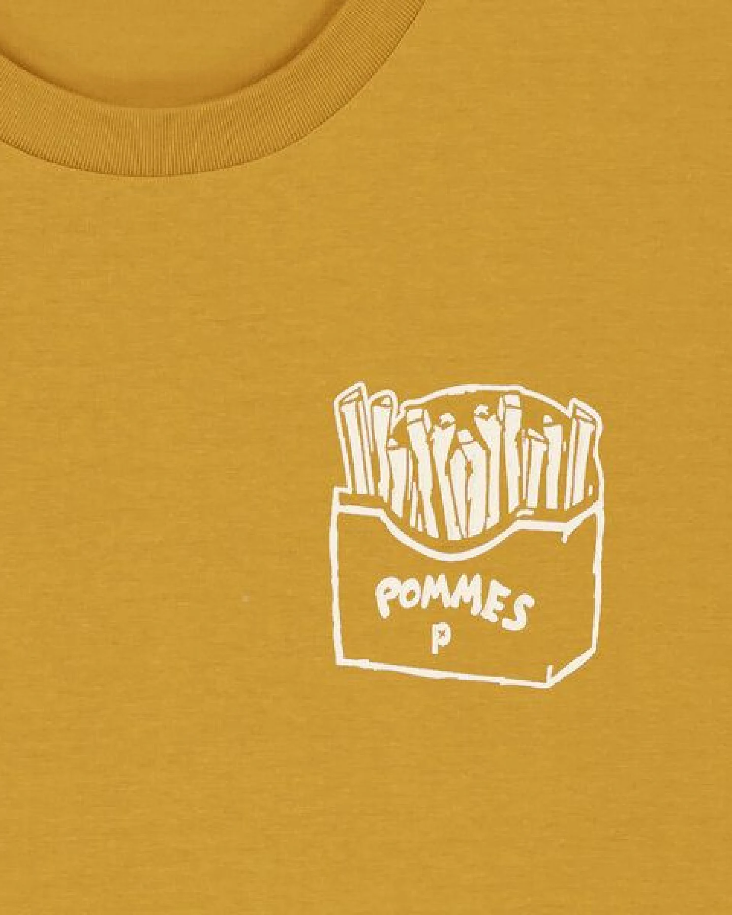 päfjes Pommes / Honigdachs mag Pommes Frittes - Fair Wear Unisex Männer Bio T-Shirt – Ansicht 3